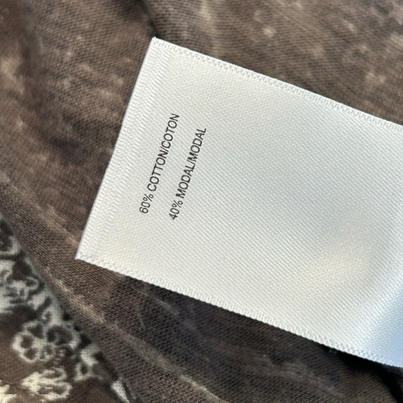 Lucky Brand Gray 3/4 Sleeve Boxy Blouse Plus Size 1X - Picture 6 of 8